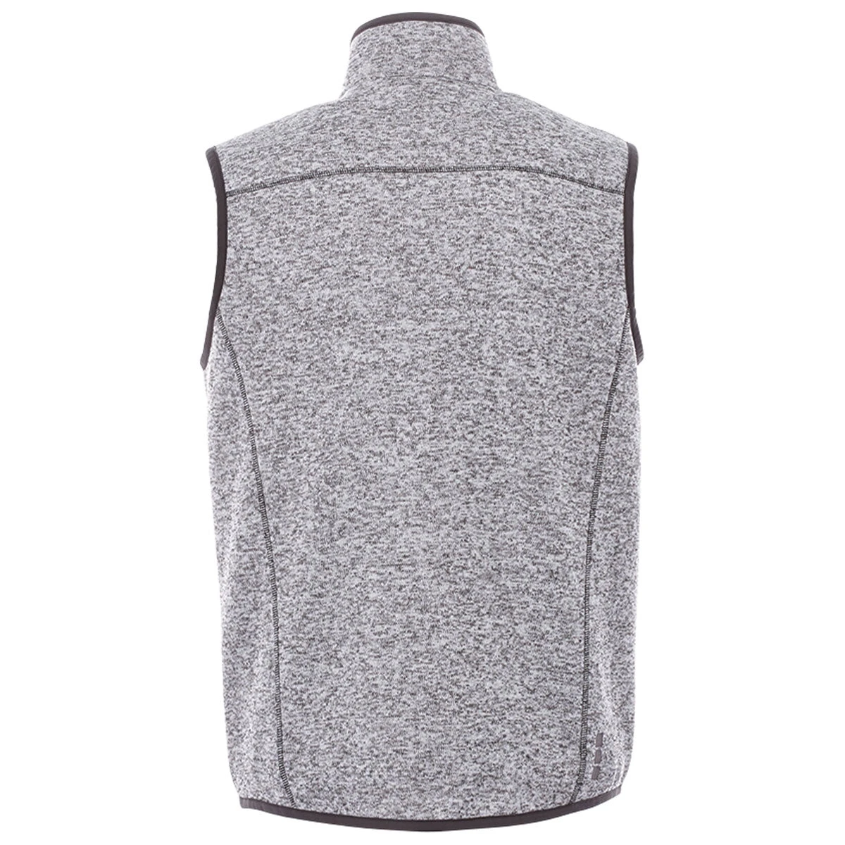 Elevate Men's Light Heather Grey Fontaine Knit Vest 2 Elevate Men's Light Heather Grey Fontaine Knit Vest - Image 2