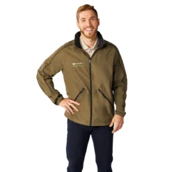Elevate Men's Loden/Black Rincon Eco Packable Jacket -Elevate TM12725 684 HTF