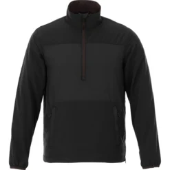Elevate Men's Black Smoke Odaray Half Zip Jacket