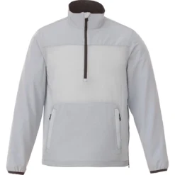 Elevate Men's Light Grey Odaray Half Zip Jacket