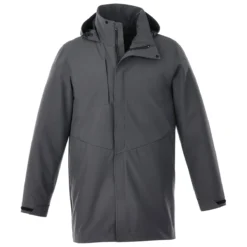 Elevate Men's Grey Storm Manhattan Softshell Jacket