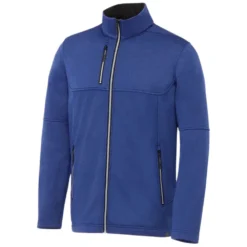 Elevate Men's Metro Blue Heather Joris Eco Softshell Jacket -Elevate TM12940 Metro Blue Heather S