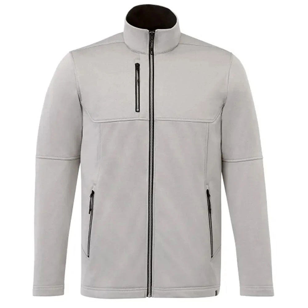 Elevate Men's Silver Heather Joris Eco Softshell Jacket 1 Elevate Men's Silver Heather Joris Eco Softshell Jacket