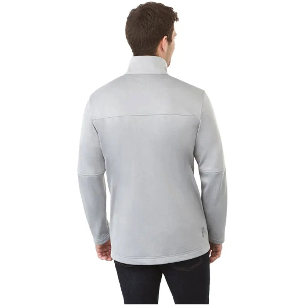 Elevate Men's Silver Heather Joris Eco Softshell Jacket 5 Elevate Men's Silver Heather Joris Eco Softshell Jacket - Image 5