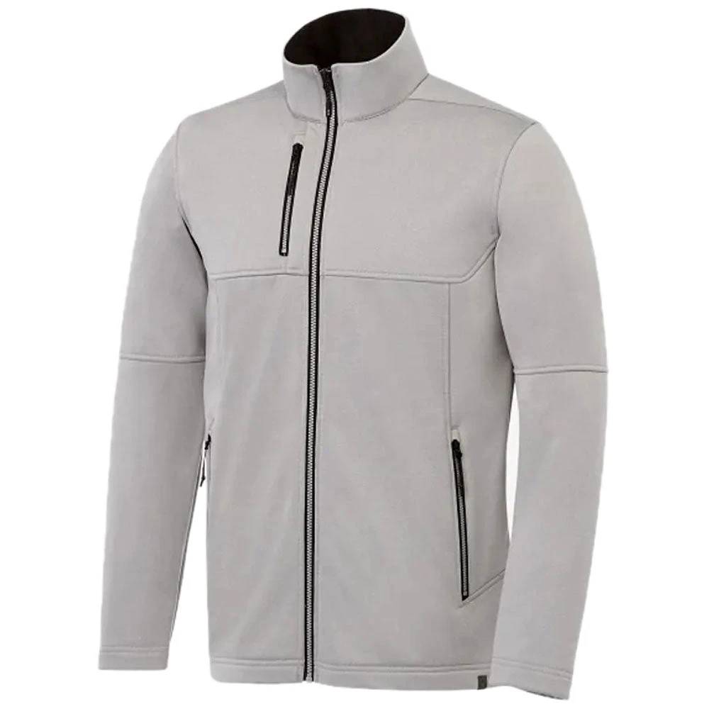 Elevate Men's Silver Heather Joris Eco Softshell Jacket 3 Elevate Men's Silver Heather Joris Eco Softshell Jacket - Image 3