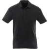 Elevate Men's Heather Dark Charcoal Acadia Short Sleeve Polo
