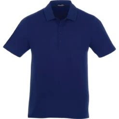 Elevate Men's Vintage Navy Acadia Short Sleeve Polo