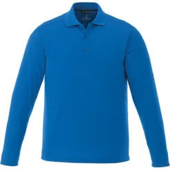 Elevate Men's Olympic Blue Mori Long Sleeve Polo
