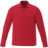 Elevate Men's Team Red Mori Long Sleeve Polo