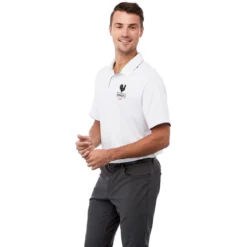 Elevate Men's White/Quarry Remus Short Sleeve Polo -Elevate TM16310 125 HTS