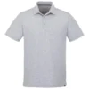 Elevate Men's Heather Grey Somoto Eco Short Sleeve Polo