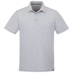 Elevate Men's Heather Grey Somoto Eco Short Sleeve Polo