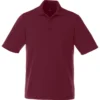 Elevate Men's Maroon Dade Short Sleeve Polo
