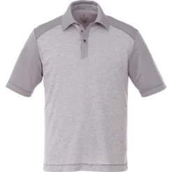 Elevate Men's Heather Grey/Quarry Sagano Short Sleeve Polo