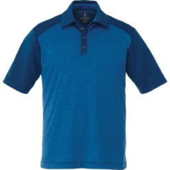 Elevate Men's Olympic Blue Heather/Invictus Sagano Short Sleeve Polo