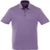 Elevate Men's Dark Plum Torres Short Sleeve Polo