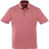 Elevate Men's Vintage Red Torres Short Sleeve Polo