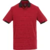 Elevate Men's Vintage Red Heather/Vintage Red Emory Short Sleeve Polo