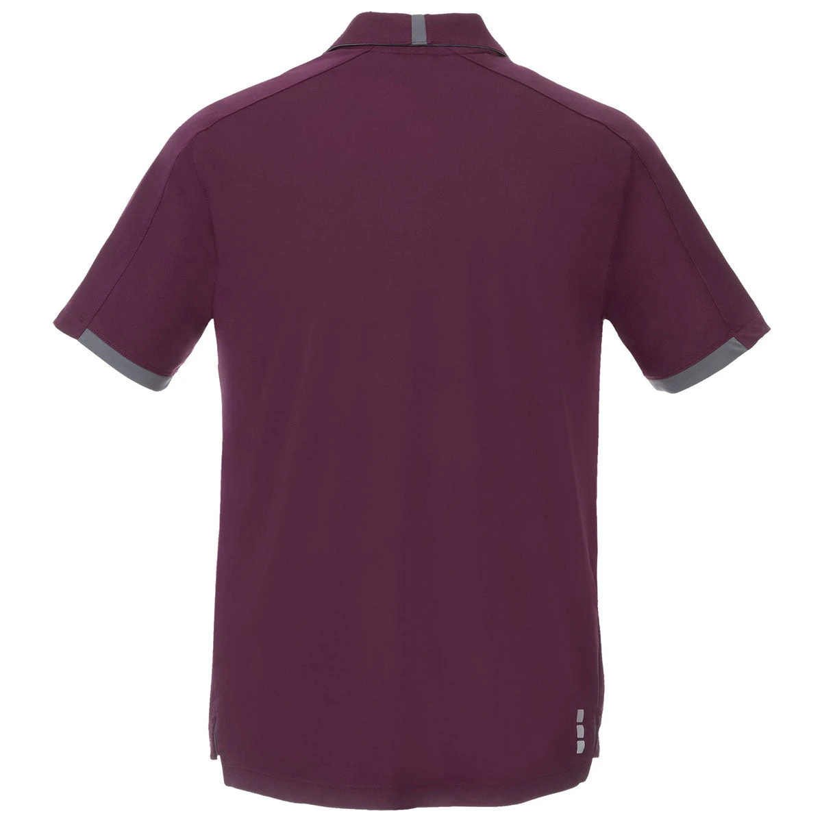 Elevate Men's Maroon/Grey Storm Cerrado Short Sleeve Polo 2 Elevate Men's Maroon/Grey Storm Cerrado Short Sleeve Polo - Image 2