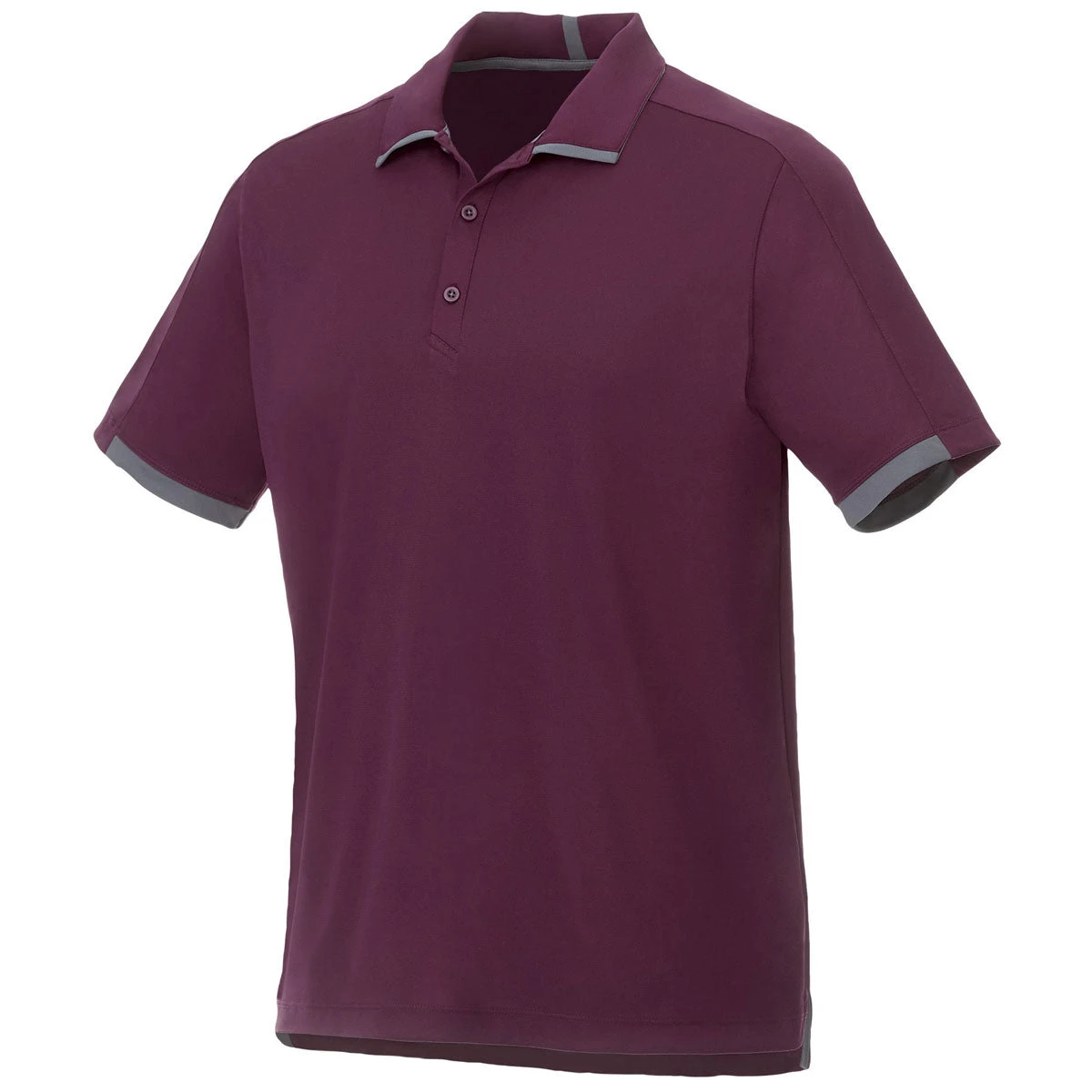 Elevate Men's Maroon/Grey Storm Cerrado Short Sleeve Polo 1 Elevate Men's Maroon/Grey Storm Cerrado Short Sleeve Polo