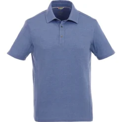Elevate Men's Steel Blue Heather Concord Short Sleeve Polo