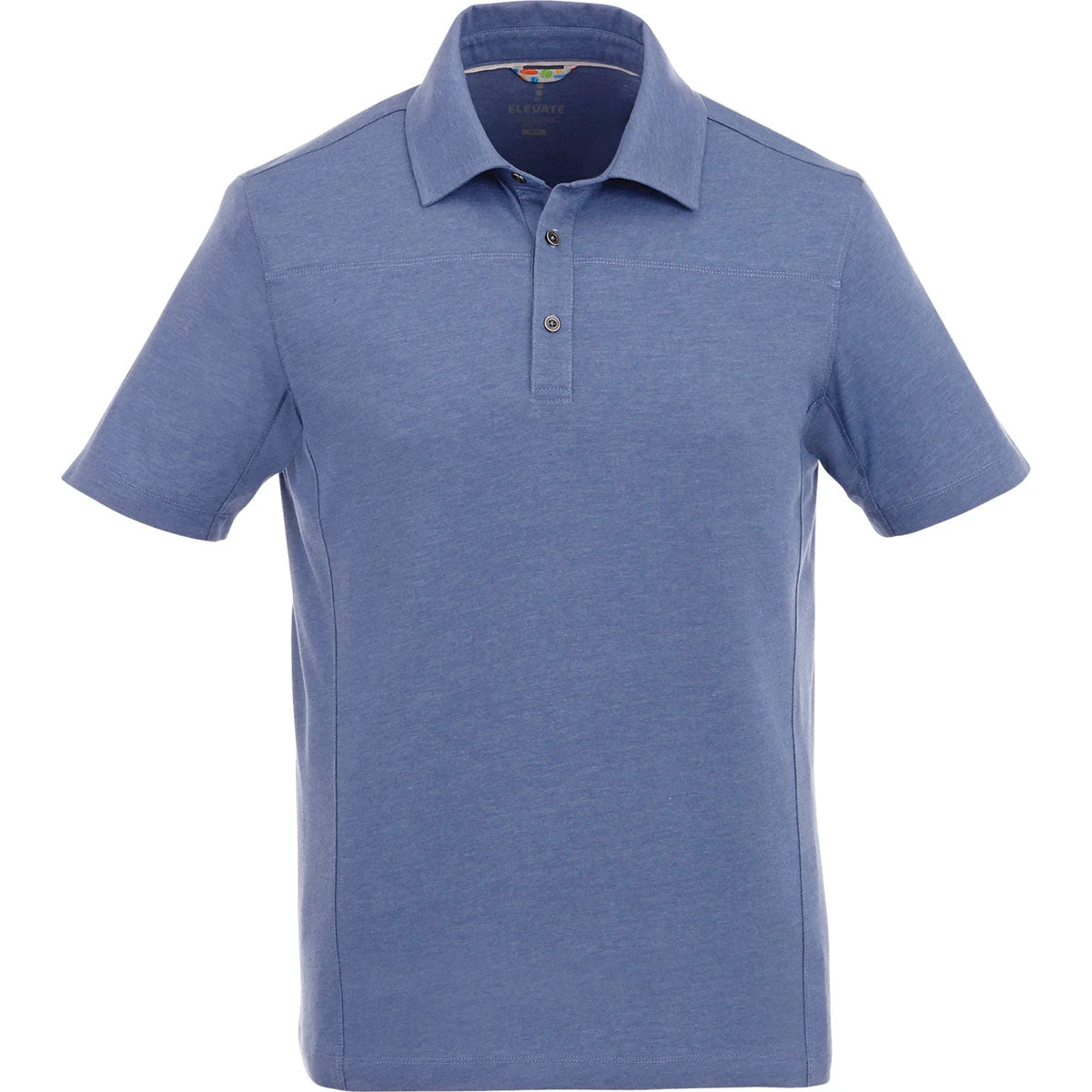 Elevate Men's Steel Blue Heather Concord Short Sleeve Polo 1 Elevate Men's Steel Blue Heather Concord Short Sleeve Polo