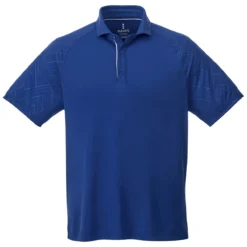 Elevate Men's New Royal Hakone Short Sleeve Polo