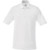 Elevate Men's White Belmont Short Sleeve Polo