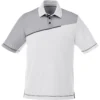 Elevate Men's White Prater Short Sleeve Polo