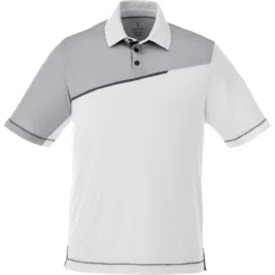 Elevate Men's White Prater Short Sleeve Polo