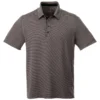 Elevate Men's Heather Charcoal Skara Short Sleeve Polo