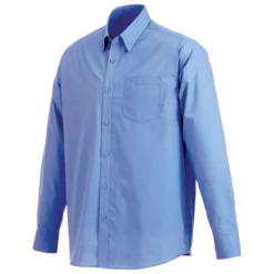Elevate Men's Blue Preston Long Sleeve Shirt Tall