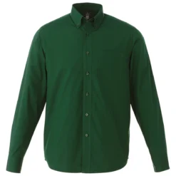 Elevate Men's Forest Green Preston Long Sleeve Shirt Tall