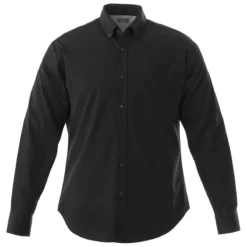 Elevate Men's Black Wilshire Long Sleeve Shirt Tall