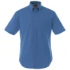 Elevate Men's Blue Stirling Short Sleeve Shirt Tall