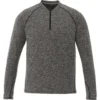 Elevate Men's Heather Dark Charcoal Quadra Long Sleeve Shirt