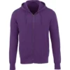 Elevate Men's Purple Cypress Fleece Zip Hoody
