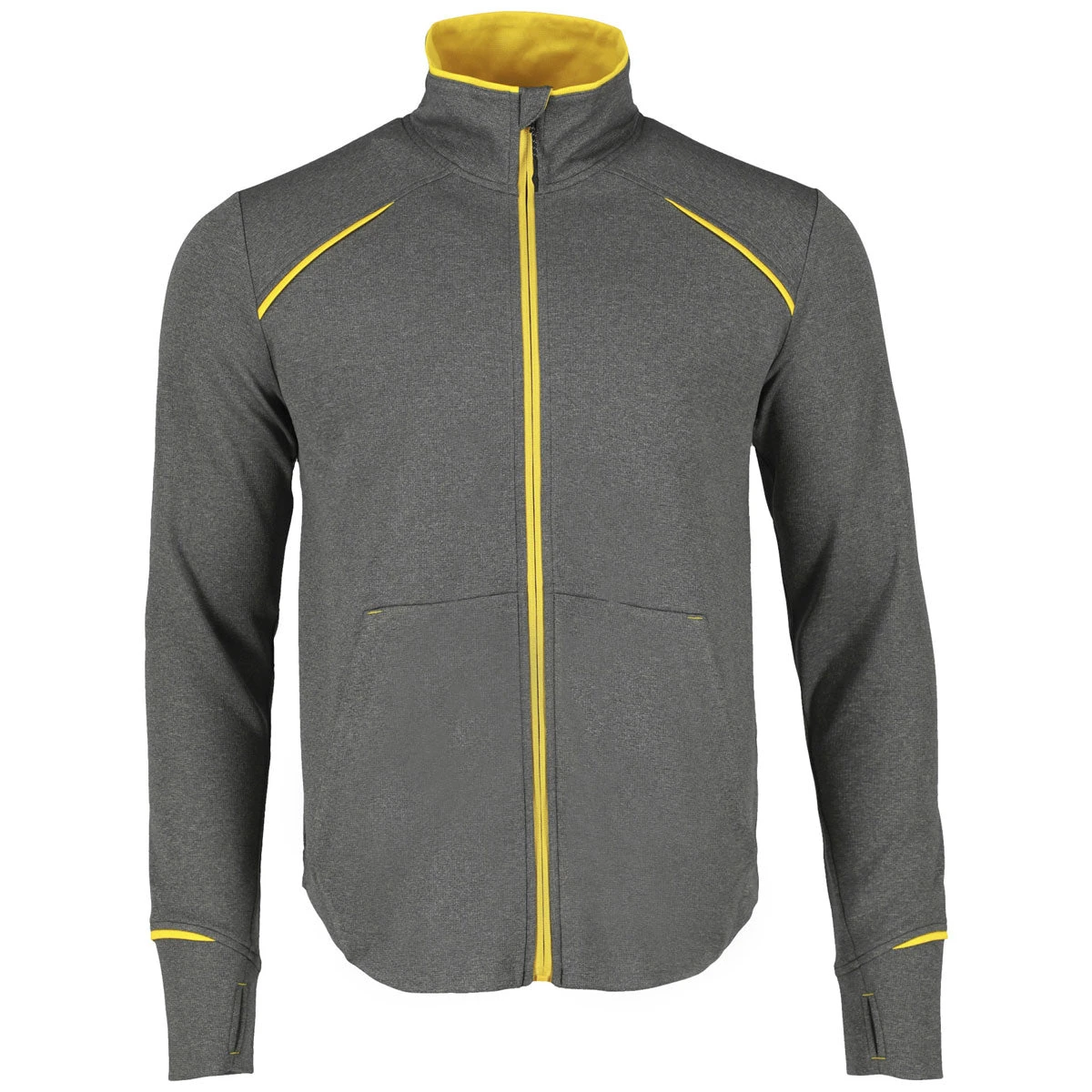 Elevate Men's Yellow/Heather Charcoal Tamarack Full Zip Jacket 1 Elevate Men's Yellow/Heather Charcoal Tamarack Full Zip Jacket
