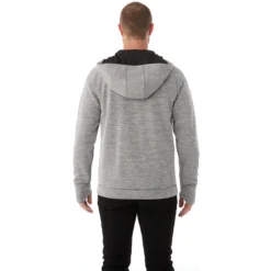 Elevate Men's Heather Charcoal Odell Knit Zip Hoody -Elevate TM18210 986 HTB