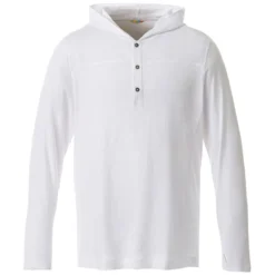 Elevate Men's White Ashland Knit Hoody