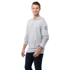 Elevate Men's Heather Grey Ashland Knit Hoody -Elevate TM18213 932 HTS