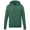 Elevate Men's Juniper Heather Argus Eco Fleece Full Zip Hoody