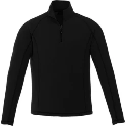 Elevate Men's Black Bowlen Polyfleece Quarter Zip