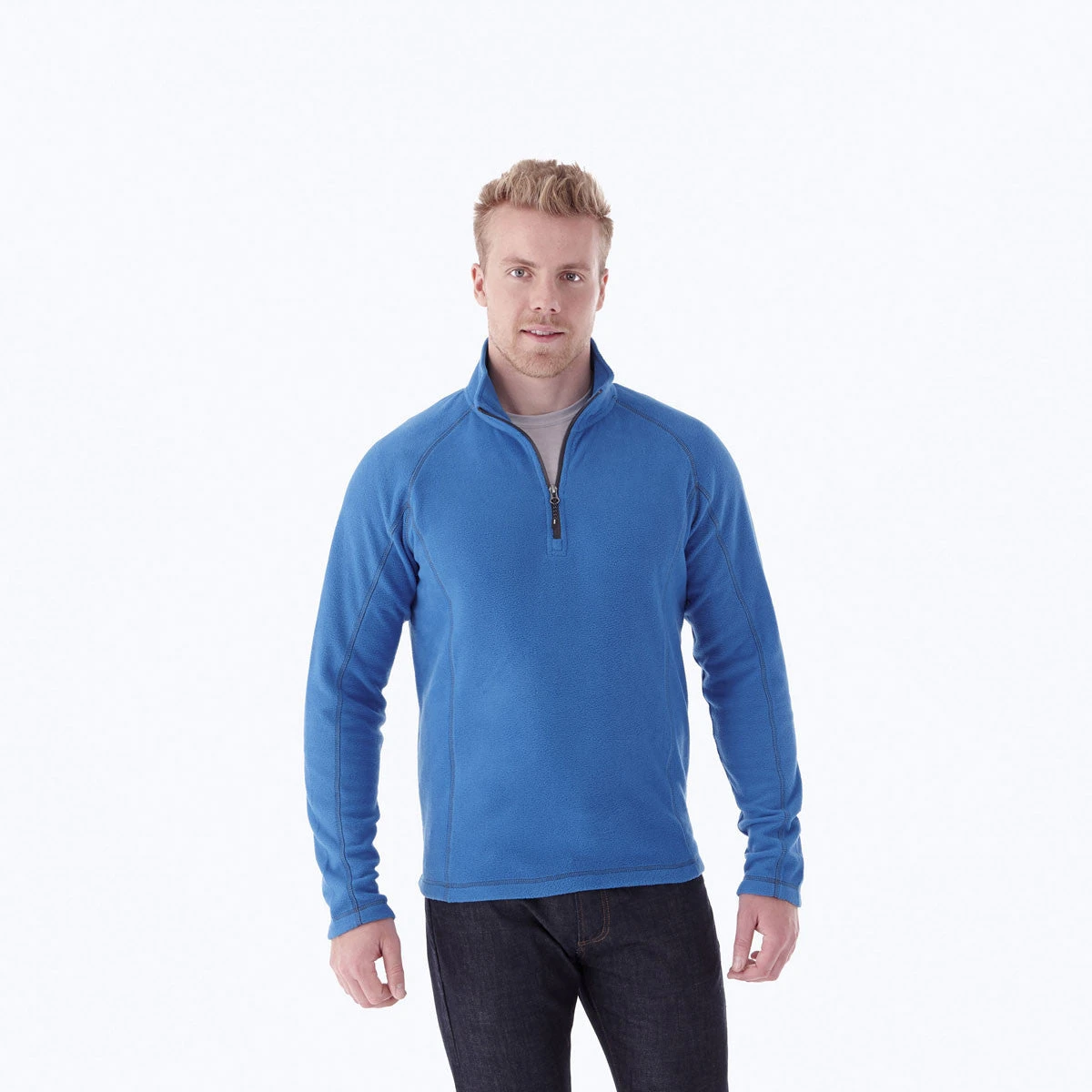 Elevate Men's Olympic Blue Bowlen Polyfleece Quarter Zip 3 Elevate Men's Olympic Blue Bowlen Polyfleece Quarter Zip - Image 3