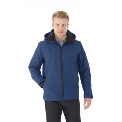 Elevate Men's Metro Blue Heather Delamar 3-in-1 Jacket -Elevate TM19305 Metro Blue Heather HTF