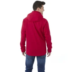 Elevate Men's Team Red/Heather Dark Charcoal Arlington 3-in-1 Jacket -Elevate TM19307 Team Red Heather Dark Charcoal HTB