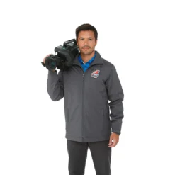 Elevate Men's Grey Storm Lawson Insulated Softshell Jacket -Elevate TM19540 Grey Storm HTF