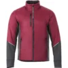 Elevate Men's Maroon/Heather Dark Charcoal Fernie Hybrid Insulated Jacket