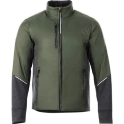 Elevate Men's Loden/Heather Dark Charcoal Fernie Hybrid Insulated Jacket