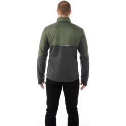 Elevate Men's Loden/Heather Dark Charcoal Fernie Hybrid Insulated Jacket -Elevate TM19555 684 HTB